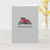 "Berry Loved" Schattigee en oprechte sympathiekaar Kaart (Gele Bloem)
