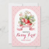 Berry Lovely First Birthday Party Invitation (Devant)