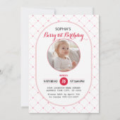 Berry Lovely First Birthday Party Invitation (Dos)