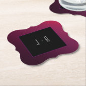 Berry minimalistisch papier Onderzetter (Gekanteld)