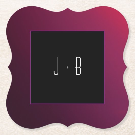 Berry minimalistisch papier Onderzetter (Voorkant)