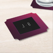 Berry minimalistisch papier Onderzetter (Gekanteld)