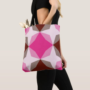 Berry Mocha Diamond Motif Draagtas