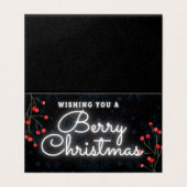 Berry Noël 25 Pack Cartes de Noël (Outside Unfolded)