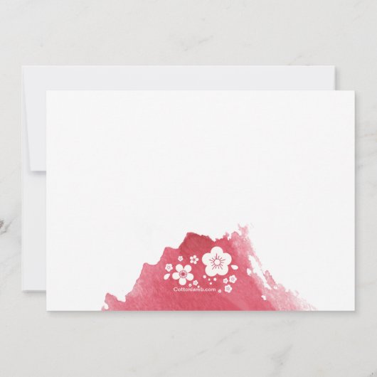 Berry Parchment Invitation religieuse (Dos)