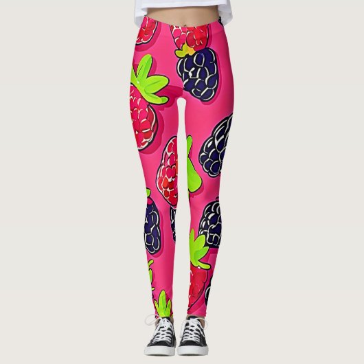 Berry Patch: Sweet Design Leggings (Voorkant)