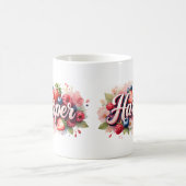 Berry personnalisé Nom floral Mug - Harper (Centre)