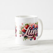 Berry personnalisé Nom floral Mug - Luna (Devant droit)