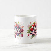 Berry personnalisé Nom floral Mug - Luna (Centre)