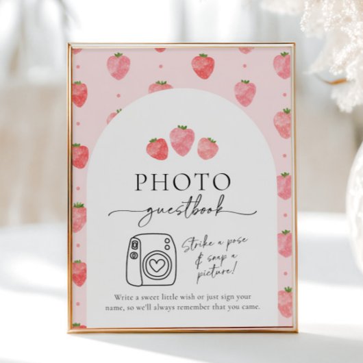 Berry Photo Guest Book Sign