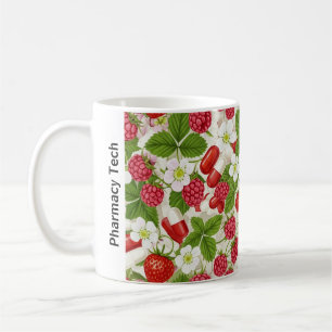 Berry & Pill Motif personnalisé Mug pharmacie