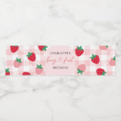 Berry Premier anniversaire Étiquettes bouteille d' (Étiquettes simples)