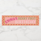 Berry Premier Étiquette de bouteille d'eau d'anniv (Étiquettes simples)