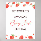 Berry Première Affiche de bienvenue d'anniversaire (Devant)