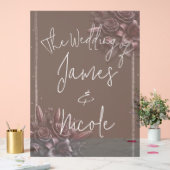 Berry Purple & Black Lily Rose Mariage Floral (Mariage)