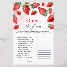 Berry Raad de juiste prijs Baby shower Games
