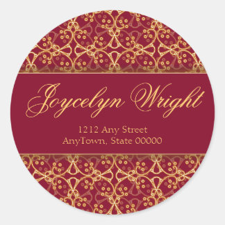 Berry Red Cluster Adres Stickers