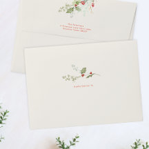 Berry Red Cream Botanische Vakantie Kerstmis