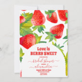 Berry Red Strawberry Vrijgezellenfeest Kaart (Voorkant)