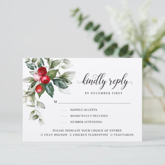 Berry | Répondre | Options de repas RSVP (Debout devant)