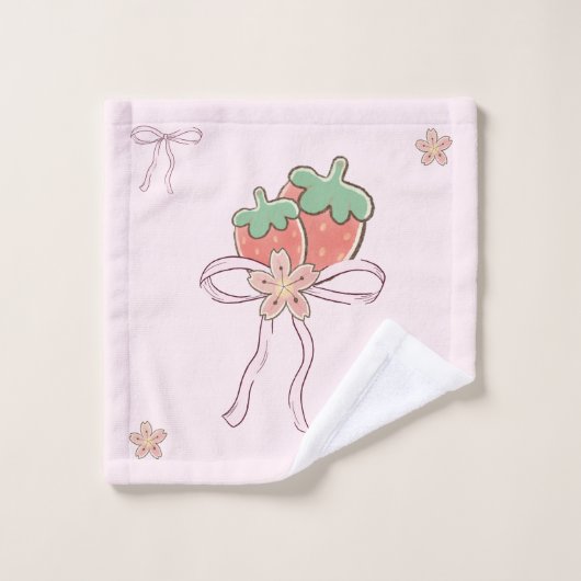 Berry rose douce fille (Gant de toilette)