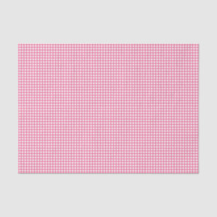 Berry roze gekleurde Gingham check patroon Tissuepapier