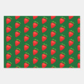 Berry Sassy™ Strawberry Wrapping Paper – Junie Fer (Voorkant 3)
