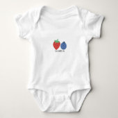 Berry schattig bodysuit (Voorkant)