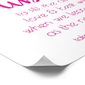 Berry Script | Bubble send-off Wedding Favor Sign Poster (Hoek)