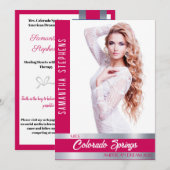 Berry Shine Autograph Kaart voor Pageants (Voorkant / Achterkant)