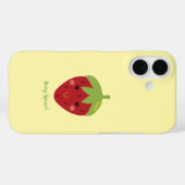 Berry Special Strawberry Face Emoji Case-Mate iPhone Case (Achterkant (horizontaal))