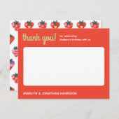 Berry Special Strawberry Verjaardag Bedankkaart (Voorkant / Achterkant)