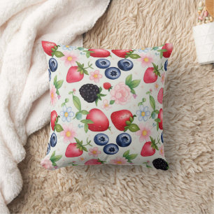 Berry Strawberry bloemen Verjaardagsfeestje voor h Kussen
