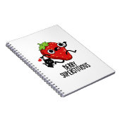 Berry Superstious Funny Fruit Pun Notitieboek (Rechterzijde)