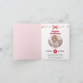 Berry Sweet 1er Anniversaire Invitation pliée (Intérieur)