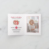 Berry Sweet 1er Anniversaire plié Invitation (Intérieur)