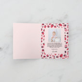 Berry Sweet 1st Birthday Bedankkaart (Binnen)