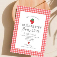 Berry Sweet Aardbei Pink Berry Eerste Verjaardag