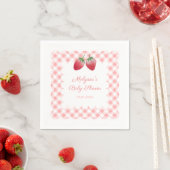 Berry Sweet Aardbeien Thema Baby shower Party Servet (Insitu)
