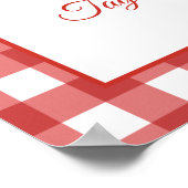 Berry Sweet Baby shower Affiche de bienvenue frais (Coin)