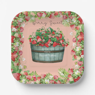Berry Sweet baby shower baby shower uitnodiging Papieren Bordje