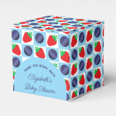 Berry Sweet Baby shower Bedankdoosjes (Voorkant Zijde)