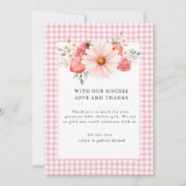 Berry Sweet Baby shower bedankje Bedankkaart (Voorkant)