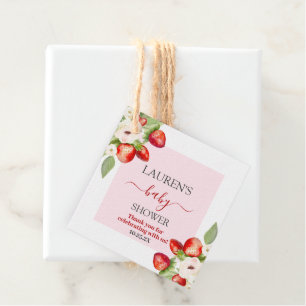 Berry Sweet Baby shower Bedankjes Labels