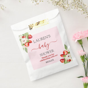 Berry Sweet Baby shower Bedankzakje