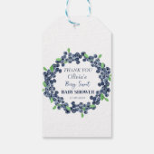 Berry Sweet Baby shower Blueberry Baby Meisje Jong Cadeaulabel (Achterkant)