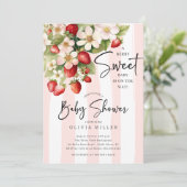 Berry Sweet Baby shower Invitation (Debout devant)