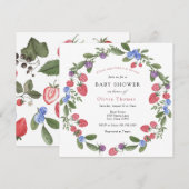 Berry Sweet Baby shower Invitation (Devant / Derrière)