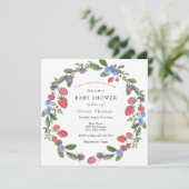 Berry Sweet Baby shower Invitation (Debout devant)