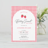 Berry Sweet Baby shower Invitation (Debout devant)